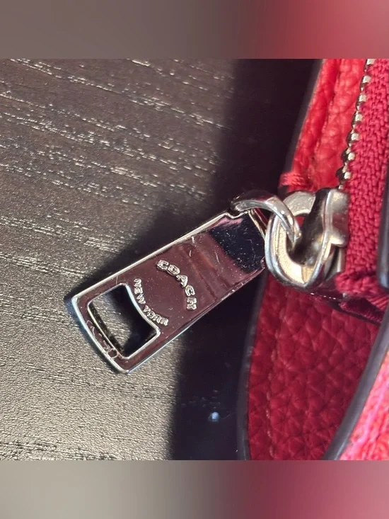 NWOT Coach Jes Leather Tote Bright Cardinal Red 76701 - Picture 8 of 12